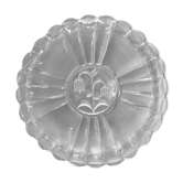 Plat de service ancien en verre