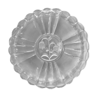 Antique glass serving dish
