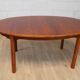 Vintage oval table in XXL cherry wood 1960s Sweden