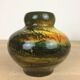 Vase boule céramique décors sapins