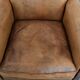 2 fauteuils vintage en cuir de mouton