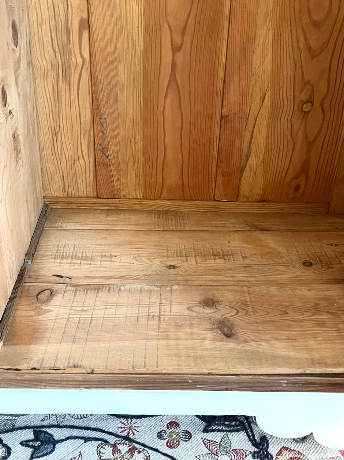 Parisian wardrobe made of solid wood