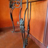 Console  fer forgé 1/2 lune