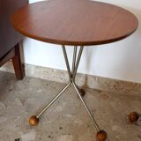 Vintage Scandinavian Pedestal Tables Albert Larsson Edition Alberts Tibro 1950 1960
