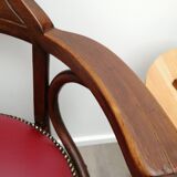 Reupholstered Thonet office chair No.6003