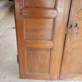 2 doors walnut cabinet façade