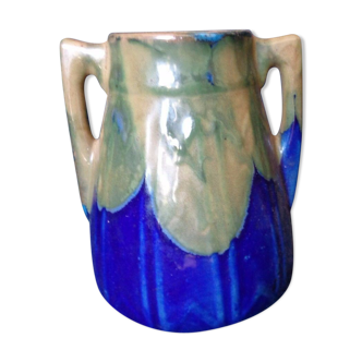 Vase soliflore art nouveau art deco céramique vintage ancien