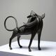 Subject, lion, hyena, Bronze beast from Benin Dahomey Cotonou vintage/antique.