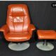 Vintage Swedish armchair and ottoman Anderssons
