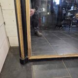 Napoleon III mirror from the 19th century with gold leaf, 190cm H