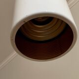 Scandinavian lacquered metal pendant light from the 70s/80s