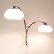 Space Age mushroom doublet arc wall lamp with , Dijkstra 1970s