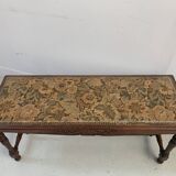 20th century oak rockery style end-of-bed bench