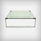 German Chrome & Glass Coffee Table • Model Klassik 1022 by Dr. Peter Draenert for Draenert, 1960s