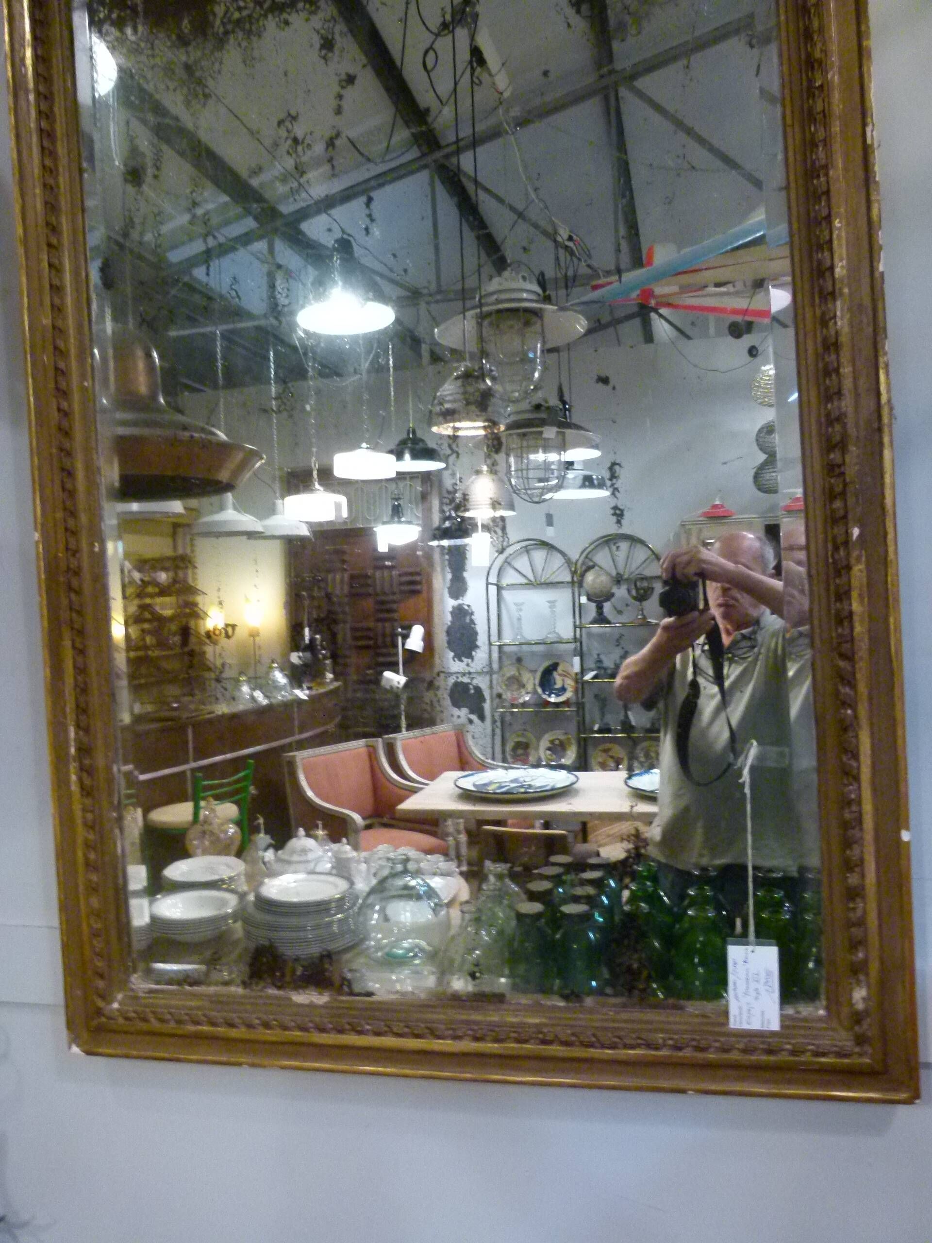 19th-century trumeau mirror