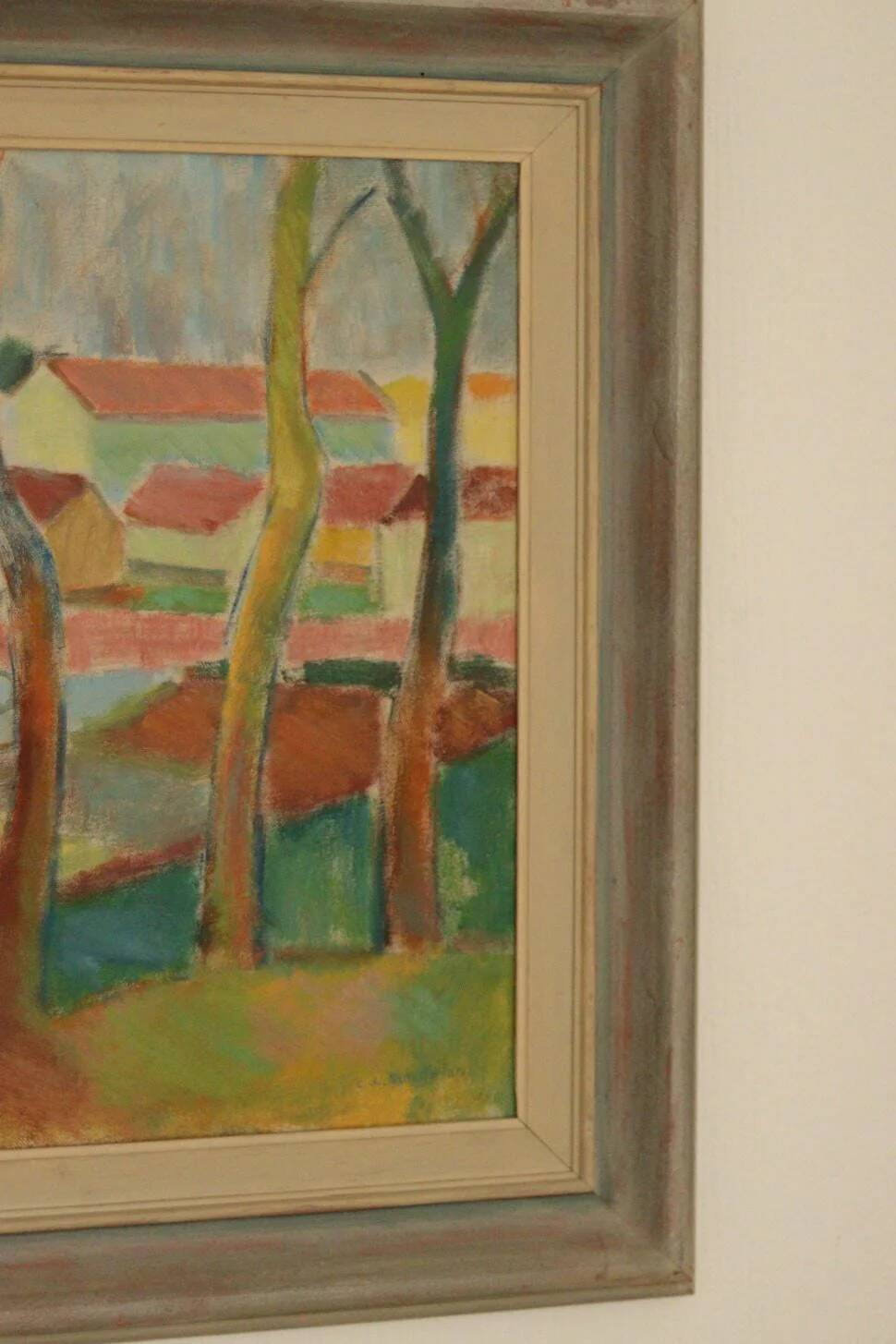 Maisons cachées par les arbres par Clas Walter Sundman