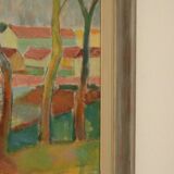 Maisons cachées par les arbres par Clas Walter Sundman