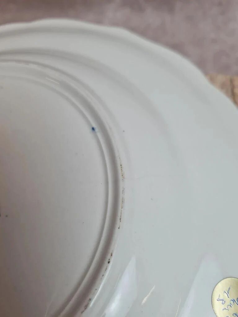 Pair of Gien plates model Rouen blue – classic decor