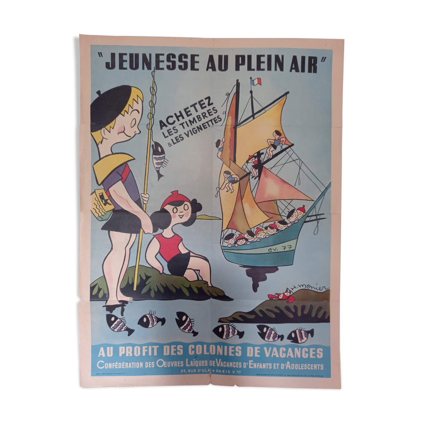 Affiche "la jeunesse au plein air" H Monier Selency