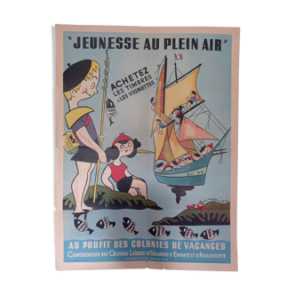 Affiche "la jeunesse au plein air" H Monier