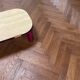 Table basse travertin Roche Bobois vintage années 70 /80