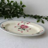 Plat de service en porcelaine opaque