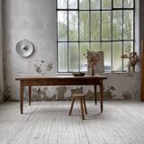 Farmhouse table in oak and walnut 2m