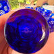 Verre cristal bleu