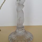 Lamp foot putti torch with baccarat