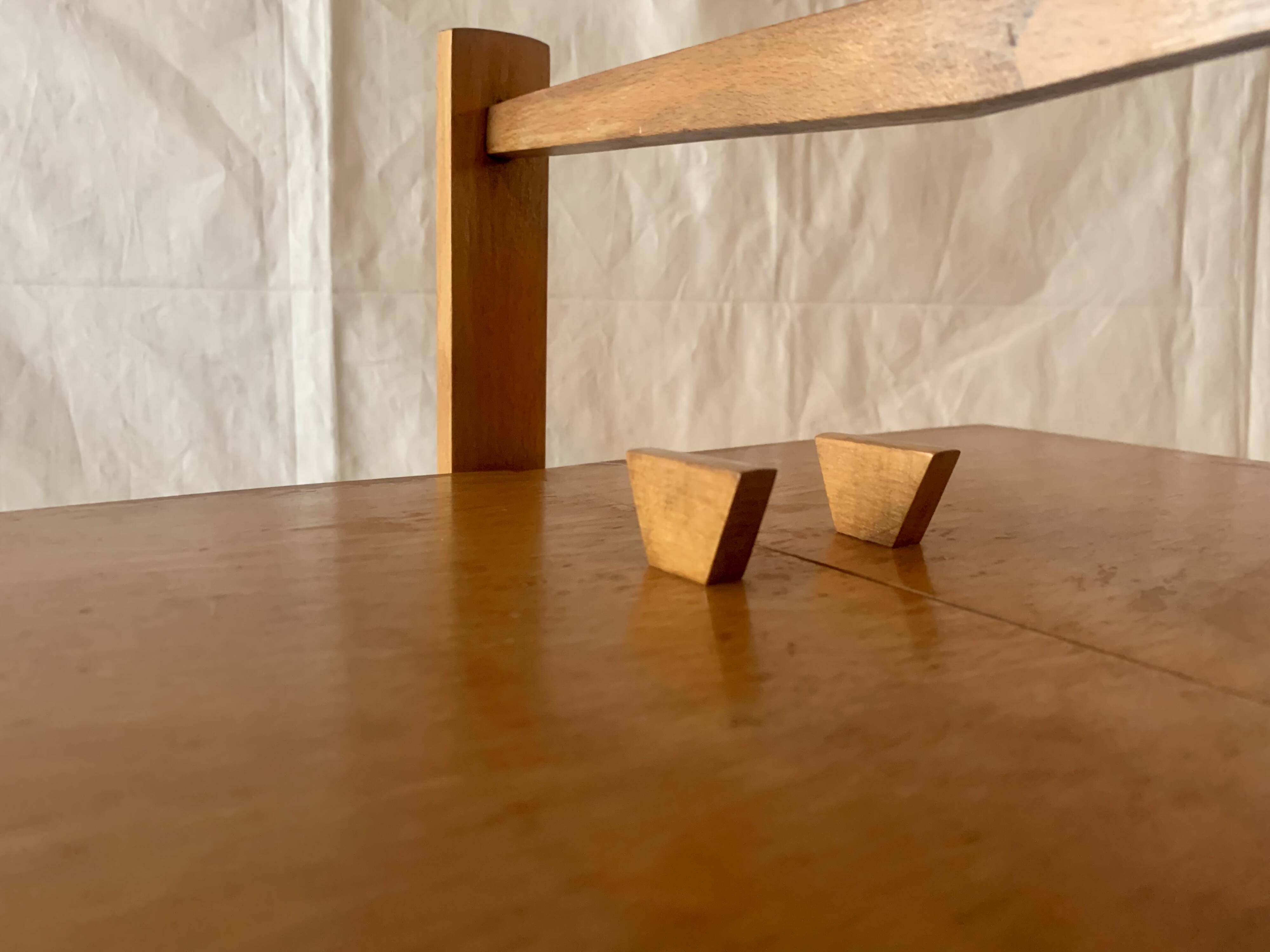 Worker - sewing box on vintage wooden legs - 3 floors