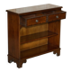 Vintage Low Bevan Funnell Library in Flamed Mahogany with Two Drawers