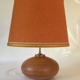 Terracotta lamp, 2M fabric cable, jute lampshade