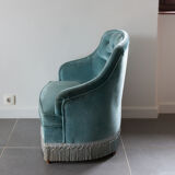 Grey blue toad armchair