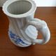 Limoges Haviland porcelain teapot - Blue cherry - Twisted sides