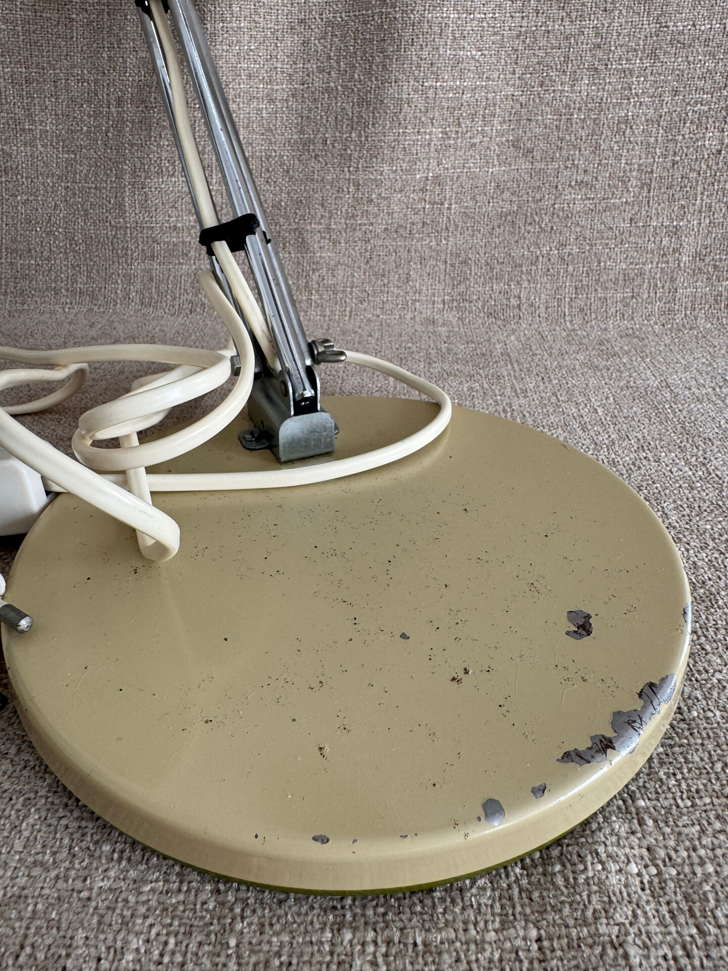 1960s modernist articulated desk lamp in metal