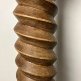 Solid oak twisted column