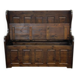 Banc coffre anglais en sapin moderne