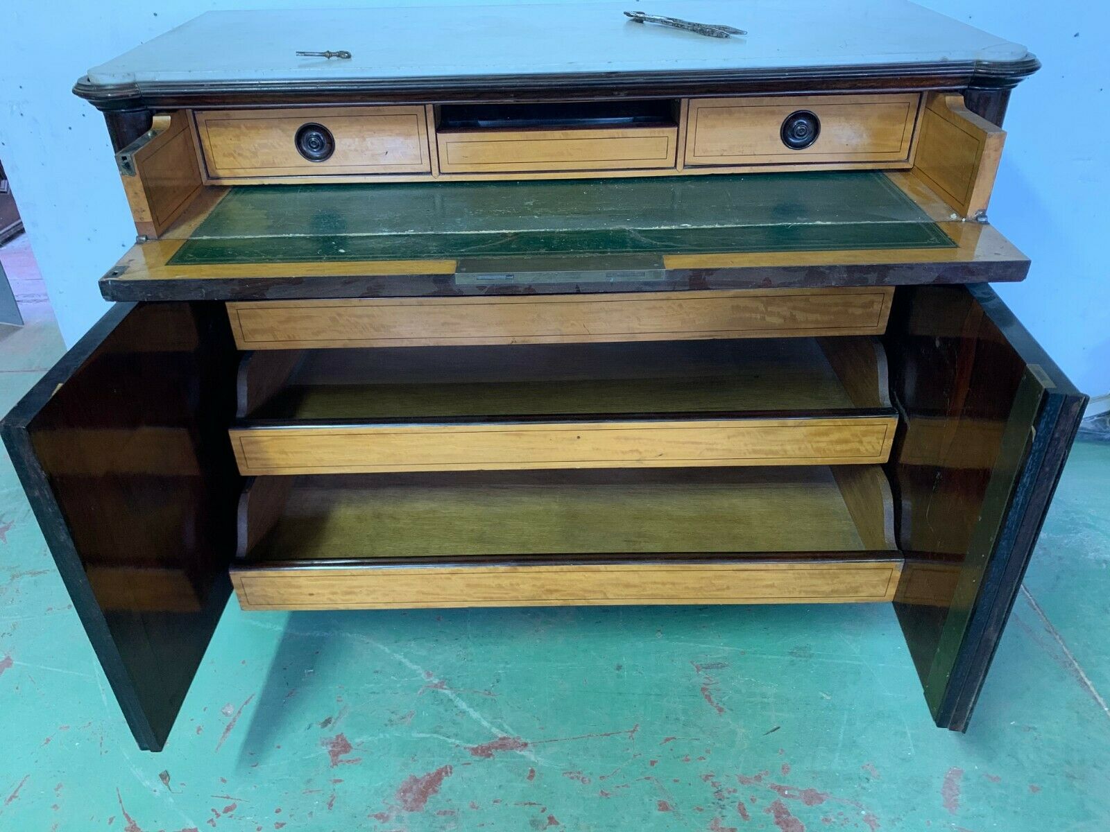 Buffet convenient secretary in Palissandre Commodus Napoleon III