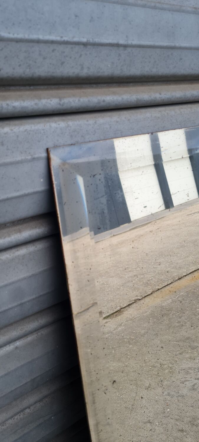 Art Deco beveled mirror