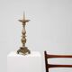 Large French Church Candlestick in Bronze, 1890s