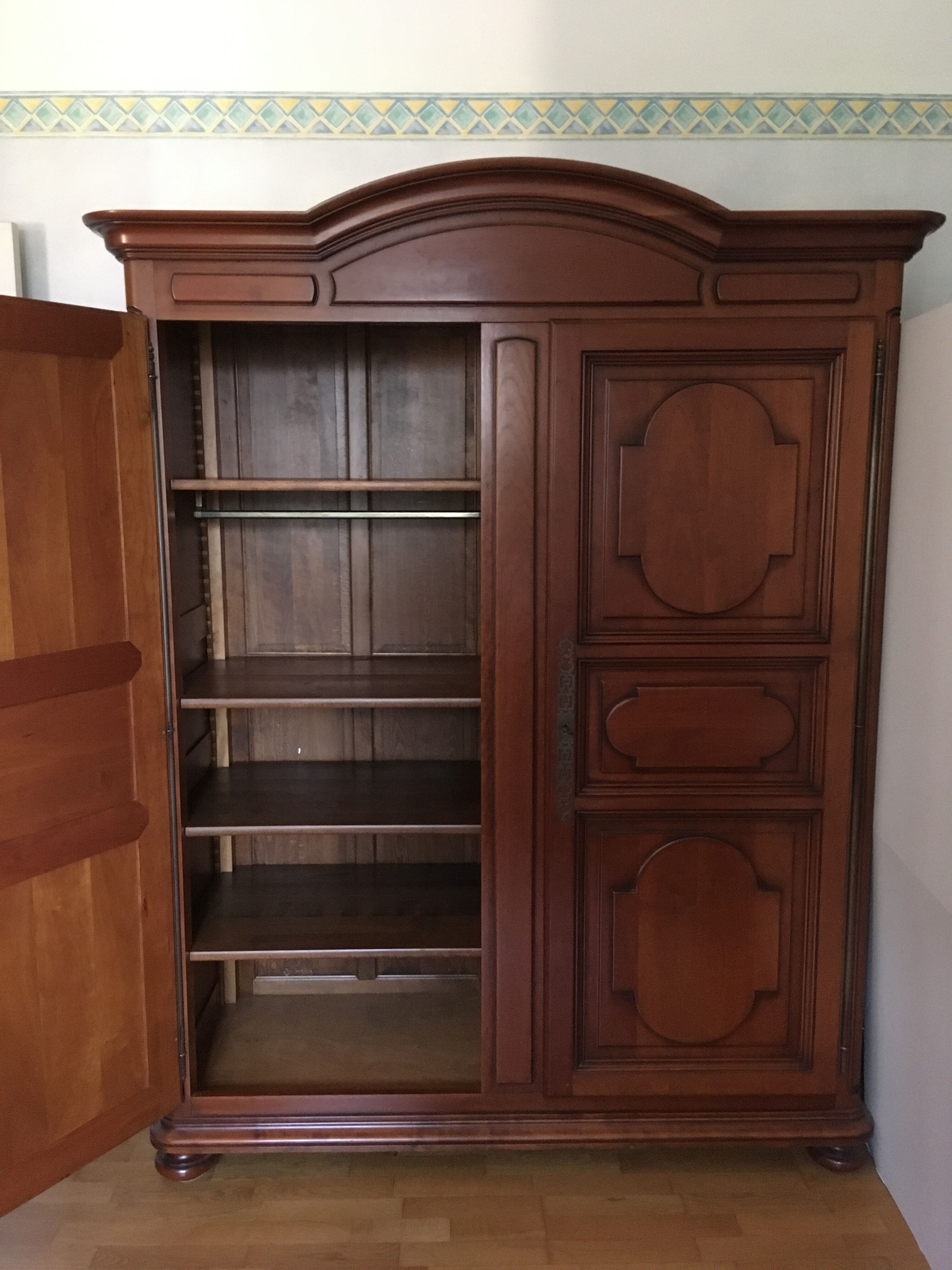 Solid cherry cabinet
