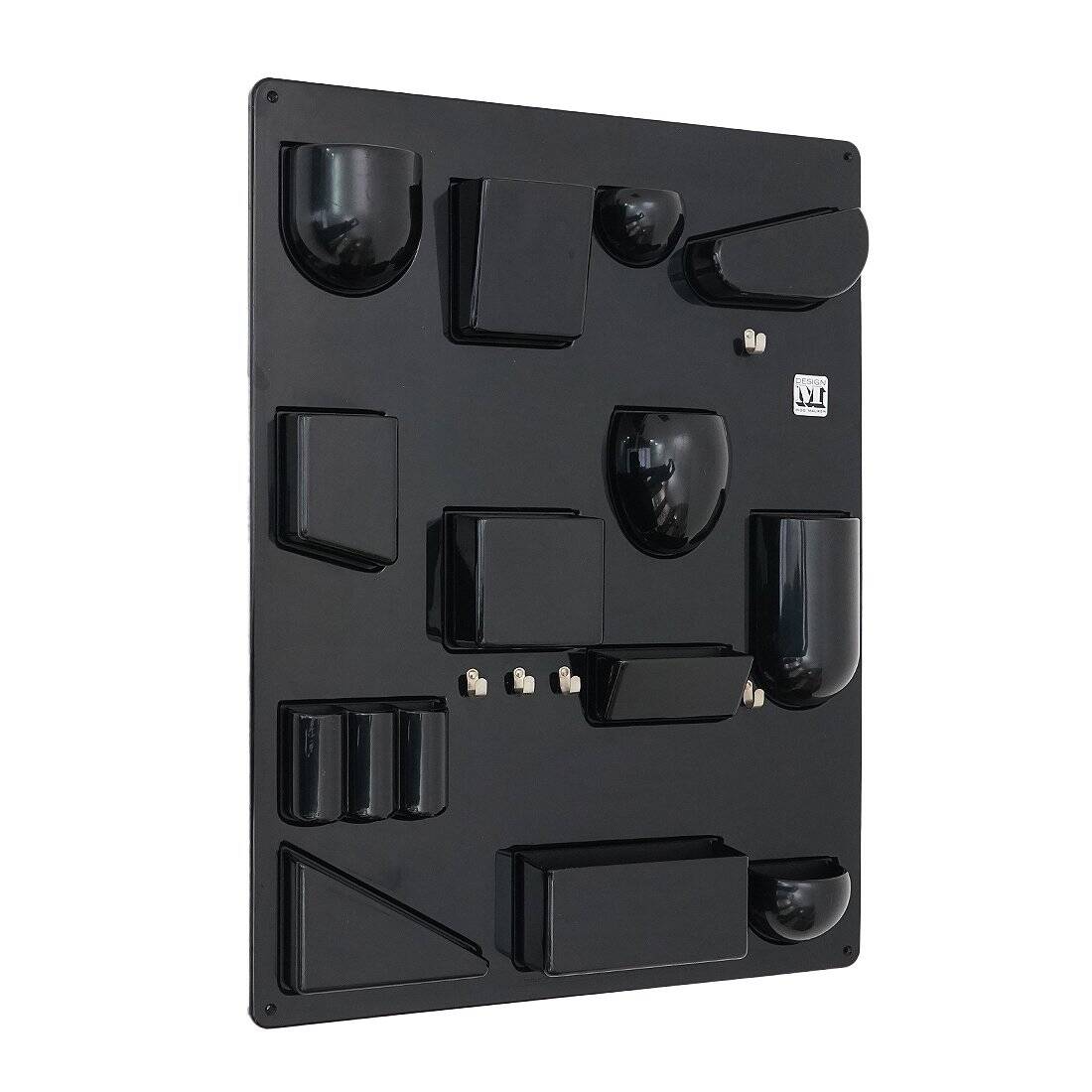 Wall organiser plateau Uten.Silo black by Dorothee Maurer Becker for Design M, 1960s