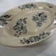 Plat ovale en porcelaine longwy signé yeho