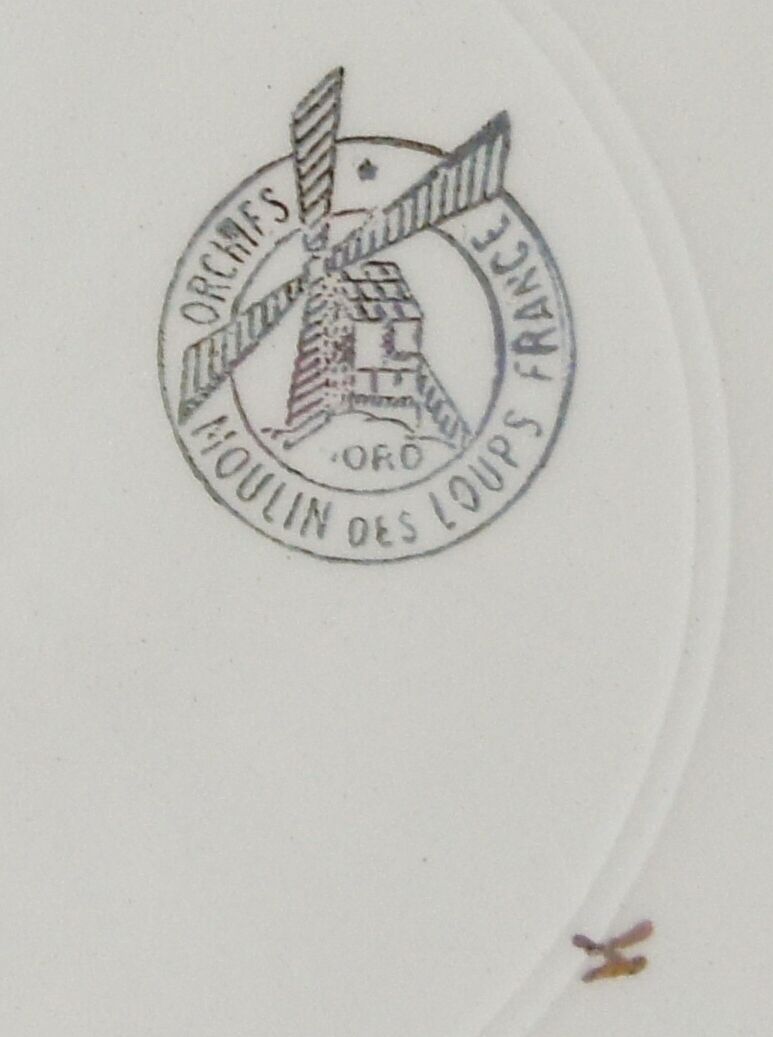 Set of 6 dessert plates Moulin des loups