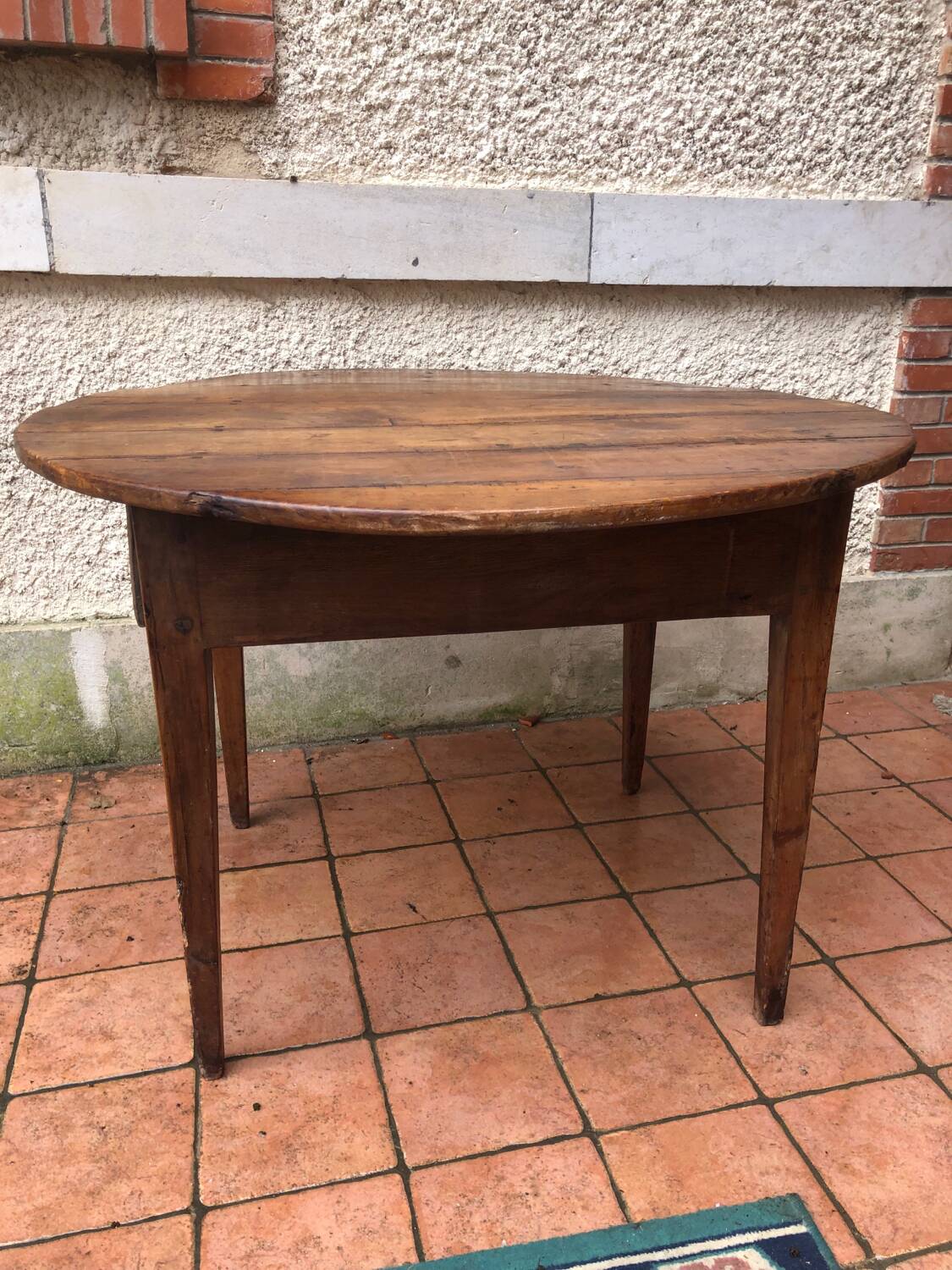 Table à manger ronde rustique