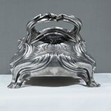 Jardinière en Bronze argenté, Victor Saglier, Art Nouveau – Fin XIXème