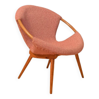 Fauteuil unique dans le style de Miroslav Navratil, Tchécoslovaquie, années 1950/1960