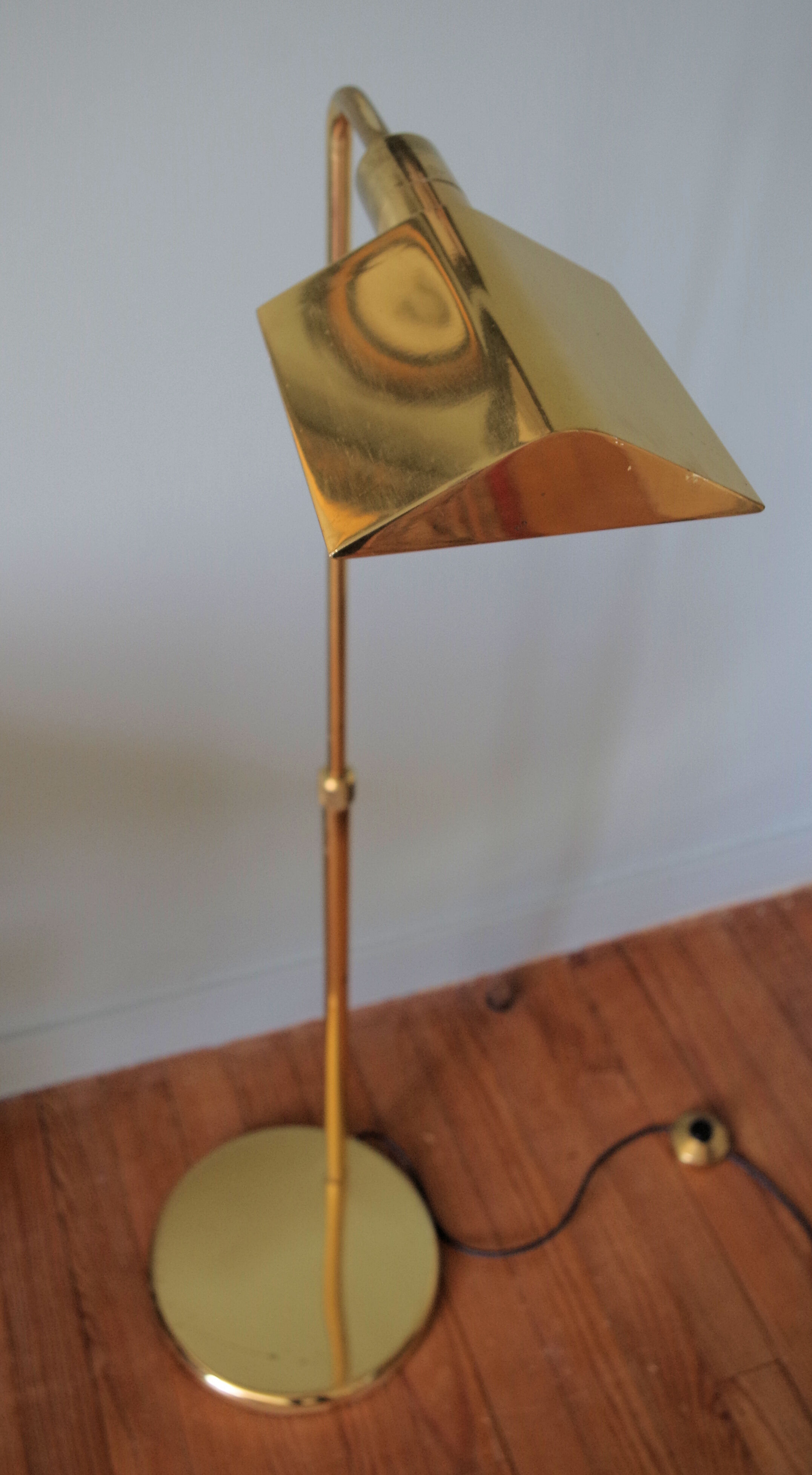 Floor lamp brass 70s