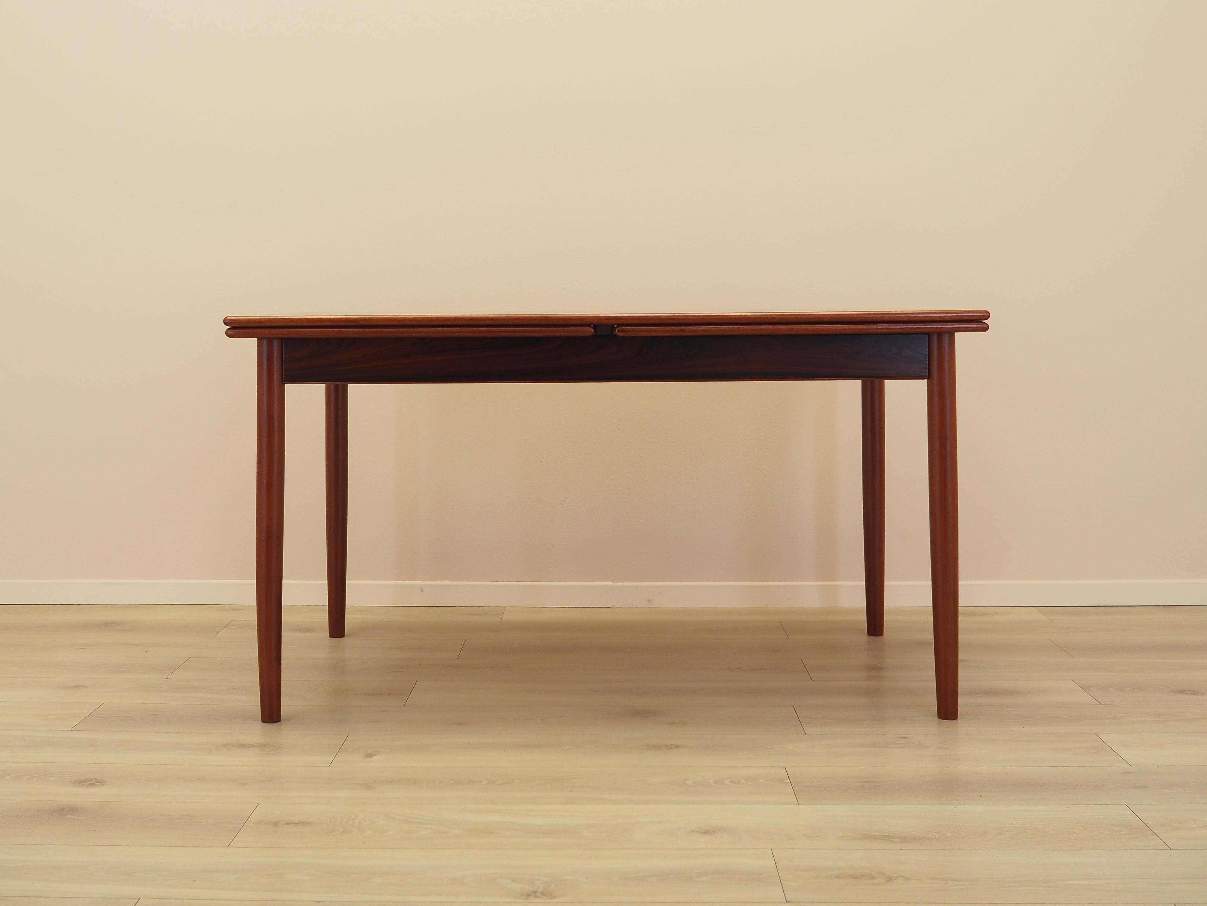Rosewood table, Danish design, 1970s, made in Denmark