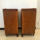2 vintage oak bedside tables 50s